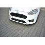Maxton Design Front Ansatz V.1 / V1 für Ford Fiesta Mk8 ST / ST-Line schwarz Hochglanz