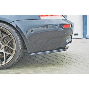 Maxton Design Heck Ansatz Flaps Diffusor für BMW M6 E63 schwarz Hochglanz