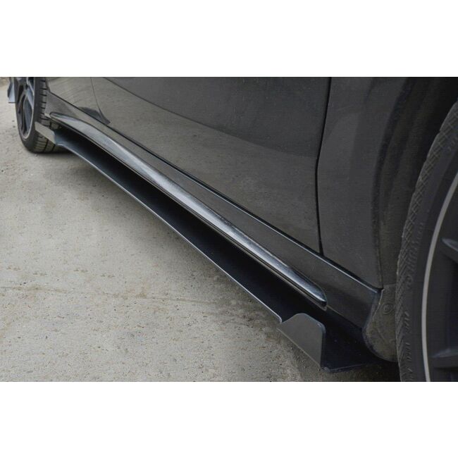 Maxton Design Racing Seitenschweller Ansatz V.1 / V1 Mercedes CLA A45 AMG C117 Facelift