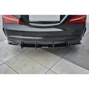 Maxton Design Heckdiffusor Ansatz für Heckschürze V.1 / V1 für Mercedes CLA A45 AMG C117 Facelift