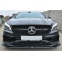 Maxton Design Front Ansatz V.2 / V2 für Mercedes CLA A45 AMG C117 Facelift schwarz Hochglanz