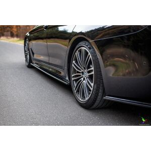 Maxton Design Seitenschweller Ansatz für BMW 5er G30/ G31 M-Paket schwarz Hochglanz