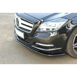 Maxton Design Front Ansatz V.1 / V1 für Mercedes CLS C218 schwarz Hochglanz