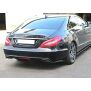 Maxton Design Heck Ansatz Flaps Diffusor für Mercedes CLS C218 schwarz Hochglanz