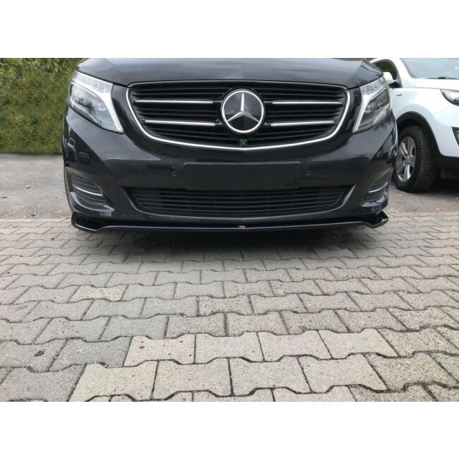 Maxton Design Front Ansatz für V.3 / V3 Mercedes V-Klasse W447 schwarz Hochglanz