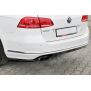 Maxton Design Heck Ansatz Flaps Diffusor für Vw Passat B7 R-Line Variant schwarz Hochglanz