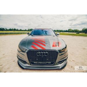 Maxton Design Racing Front Ansatz für AUDI A6 C7 S-LINE (2 SPLITTER = 1 SATZ)