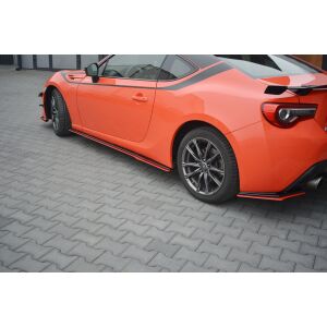 Maxton Design Seitenschweller Ansatz für V.2 / V2 für SUBARU BRZ/ TOYOTA GT86 FACELIFT  schwarz Hochglanz