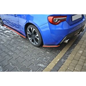 Maxton Design Heck Ansatz Flaps Diffusor V.2 / V2 für SUBARU BRZ FACELIFT  schwarz Hochglanz
