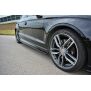 Maxton Design Seitenschweller Ansatz für V.1 / V1 für Audi S3 / A3 S-Line 8V / 8V FL Limousine schwarz Hochglanz