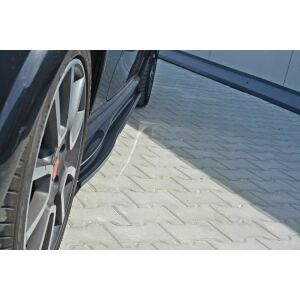 Maxton Design Seitenschweller Ansatz für Fiat Punto Evo Abarth schwarz Hochglanz