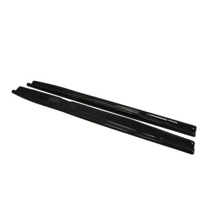 Maxton Design Seitenschweller Ansatz für Fiat Punto Evo Abarth schwarz Hochglanz