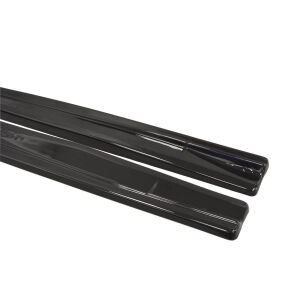 Maxton Design Seitenschweller Ansatz für Fiat Punto Evo Abarth schwarz Hochglanz