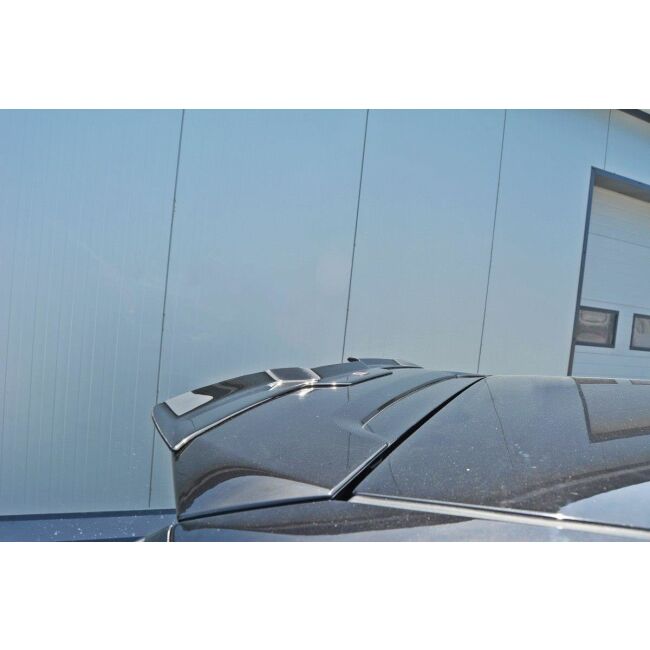 Maxton Design Spoiler CAP für Fiat Punto Evo Abarth schwarz Hochglanz