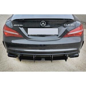 Maxton Design Heckdiffusor Ansatz für Heckschürze V.2 / V2 für Mercedes CLA A45 AMG C117 Facelift