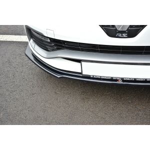 Maxton Design Front Ansatz für RENAULT CLIO MK4 RS schwarz Hochglanz