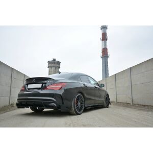 Maxton Design SPORT Heck Ansatz Flaps Diffusor für Mercedes CLA A45 AMG C117 Facelift