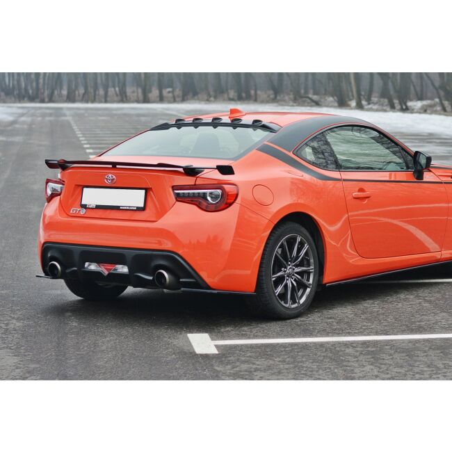 Maxton Design Heck Ansatz Flaps Diffusor V.1 / V1 für TOYOTA GT86 FACELIFT  schwarz Hochglanz