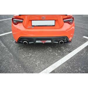 Maxton Design Heck Ansatz Flaps Diffusor V.1 / V1 für TOYOTA GT86 FACELIFT  schwarz Hochglanz