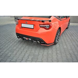 Maxton Design Heck Ansatz Flaps Diffusor V.2 / V2 für TOYOTA GT86 FACELIFT  schwarz Hochglanz