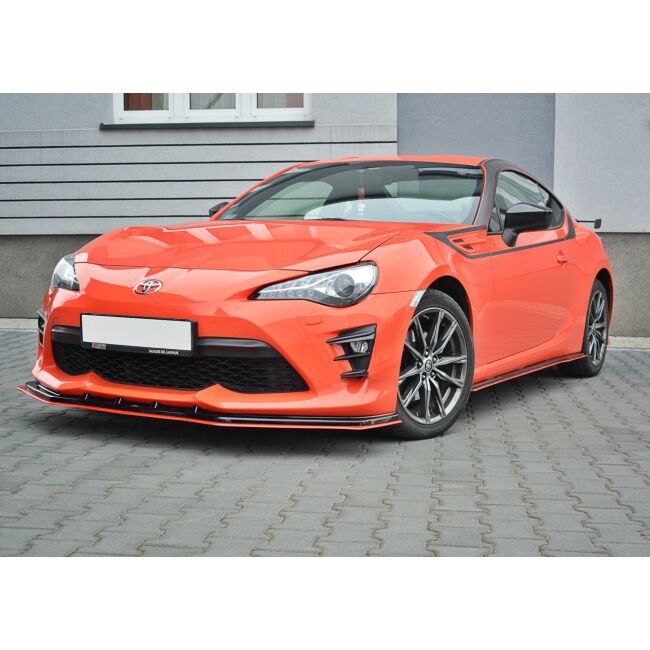 Maxton Design Front Ansatz V.4 / V4 für TOYOTA GT86 FACELIFT schwarz Hochglanz