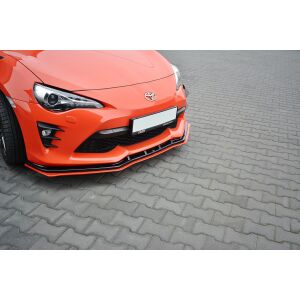 Maxton Design Front Ansatz V.4 / V4 für TOYOTA GT86 FACELIFT schwarz Hochglanz