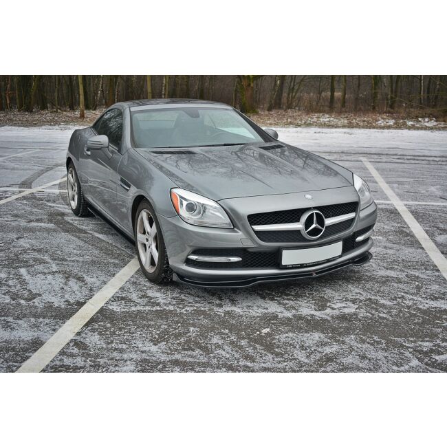 Maxton Design Front Ansatz V.1 / V1 für Mercedes SLK R172  schwarz Hochglanz