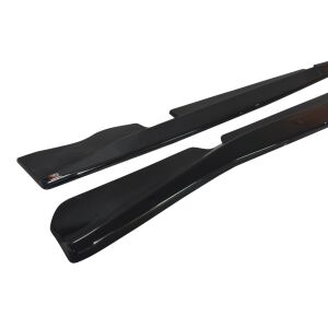 Maxton Design Seitenschweller Ansatz für CHEVROLET CORVETTE C7 schwarz Hochglanz