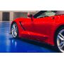 Maxton Design Seitenschweller Ansatz für CHEVROLET CORVETTE C7 schwarz Hochglanz