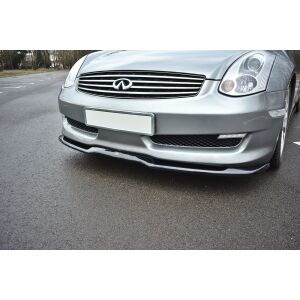 Maxton Design Front Ansatz V.1 / V1 für INFINITI G35 COUPE schwarz Hochglanz