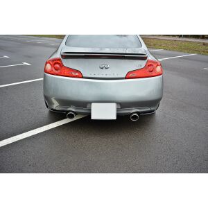 Maxton Design Heck Ansatz Flaps Diffusor für INFINITI G35 COUPE schwarz Hochglanz