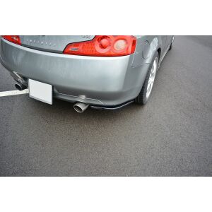 Maxton Design Heck Ansatz Flaps Diffusor für INFINITI G35 COUPE schwarz Hochglanz