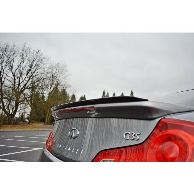 Maxton Design Spoiler CAP für INFINITI G35 COUPE schwarz Hochglanz