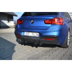 Maxton Design BMW 1er F20/F21 M-POWER FACELIFT - Heckdiffusor Ansatz für Heckschürze V.1 / V1 für