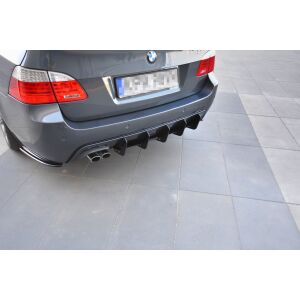 Maxton Design Heckdiffusor Ansatz für Heckschürze für BMW 5er E61 (TOURING) WAGON M Paket