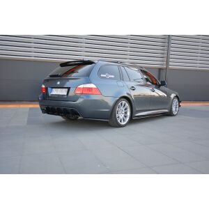 Maxton Design Heckdiffusor Ansatz für Heckschürze für BMW 5er E61 (TOURING) WAGON M Paket