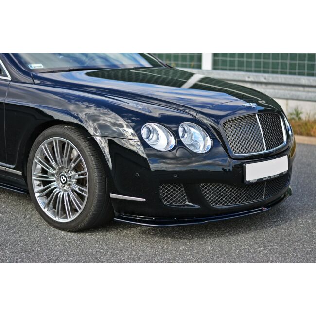 Maxton Design Front Ansatz V.1 / V1 für BENTLEY CONTINENTAL GT schwarz Hochglanz