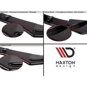 Maxton Design Front Ansatz V.1 / V1 für BENTLEY CONTINENTAL GT schwarz Hochglanz