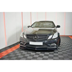 Maxton Design Front Ansatz für  Mercedes-Benz E-Klasse W207 Coupe AMG-Line schwarz Hochglanz