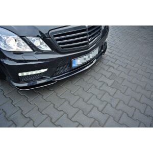 Maxton Design Front Ansatz V.1 / V1 für Mercedes E63 AMG W212  schwarz Hochglanz