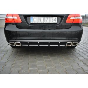 Maxton Design Heckdiffusor Ansatz für Mercedes E63 AMG W212  schwarz Hochglanz
