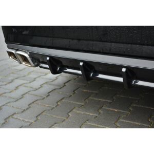 Maxton Design Heckdiffusor Ansatz für Mercedes E63 AMG W212  schwarz Hochglanz