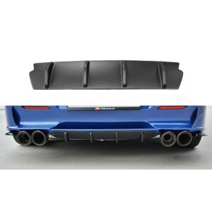 Maxton Design Heckdiffusor Ansatz für ALFA ROMEO 156 GTA SW schwarz Hochglanz