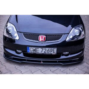 Maxton Design Front Ansatz V.1 / V1 für HONDA CIVIC EP3 (MK7) TYPE-R/S FACELIFT  schwarz Hochglanz