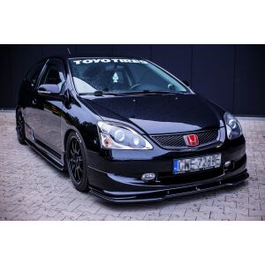 Maxton Design Front Ansatz V.1 / V1 für HONDA CIVIC EP3 (MK7) TYPE-R/S FACELIFT  schwarz Hochglanz