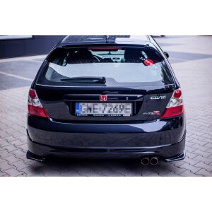 Maxton Design Heck Ansatz Flaps Diffusor für AUDI HONDA CIVIC EP3 (MK7) TYPE-R/S FACELIFT schwarz Hochglanz