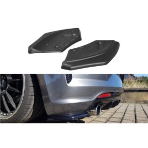 Maxton Design Heck Ansatz Flaps Diffusor für VOLKSWAGEN SCIROCCO MK.3 R FACELIFT schwarz Hochglanz