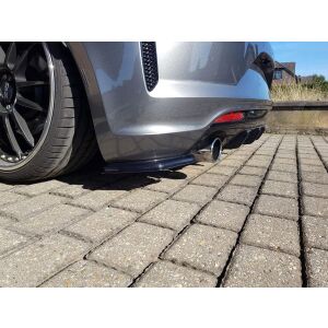 Maxton Design Heck Ansatz Flaps Diffusor für VOLKSWAGEN SCIROCCO MK.3 R FACELIFT schwarz Hochglanz