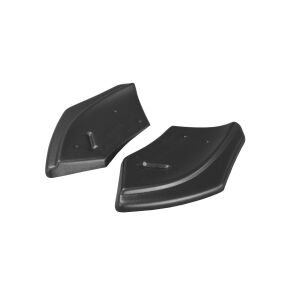 Maxton Design Heck Ansatz Flaps Diffusor für VOLKSWAGEN SCIROCCO MK.3 R FACELIFT schwarz Hochglanz