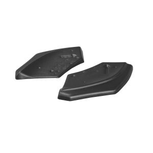 Maxton Design Heck Ansatz Flaps Diffusor für VOLKSWAGEN SCIROCCO MK.3 R FACELIFT schwarz Hochglanz